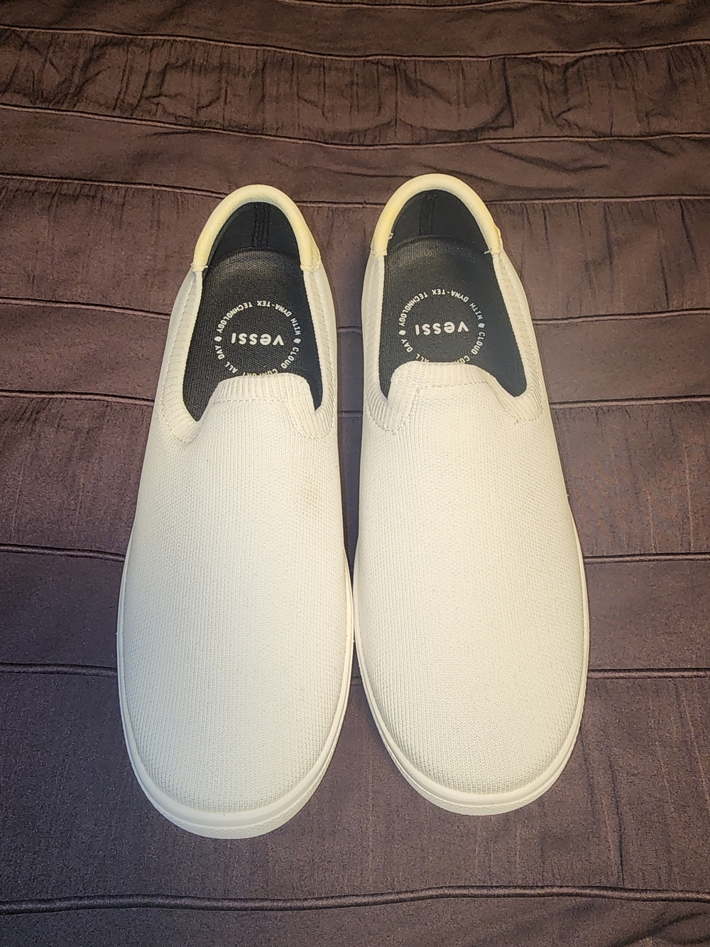 Vessi Slip-On Sneakers Womend's in Off-White Size 8M NWOT $75